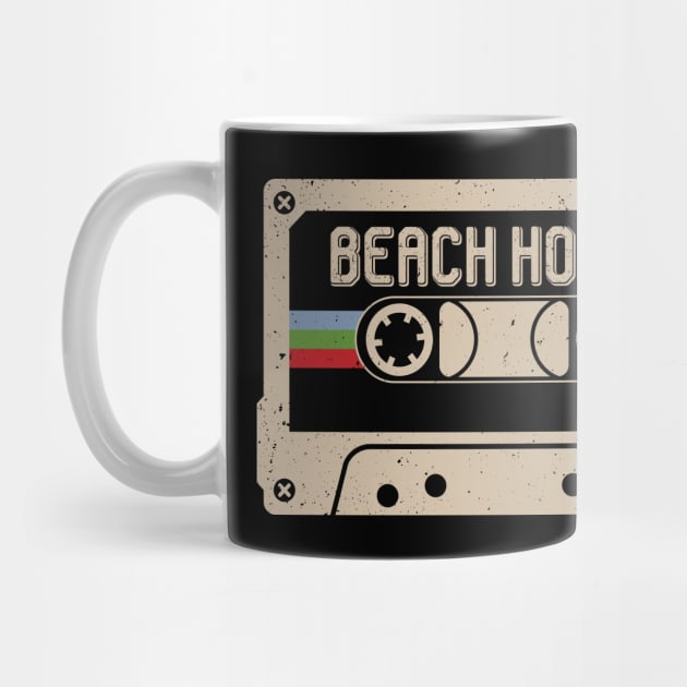 Personalized Beach Name Birthday Vintage Cassette Tape by Horton Cyborgrobot
